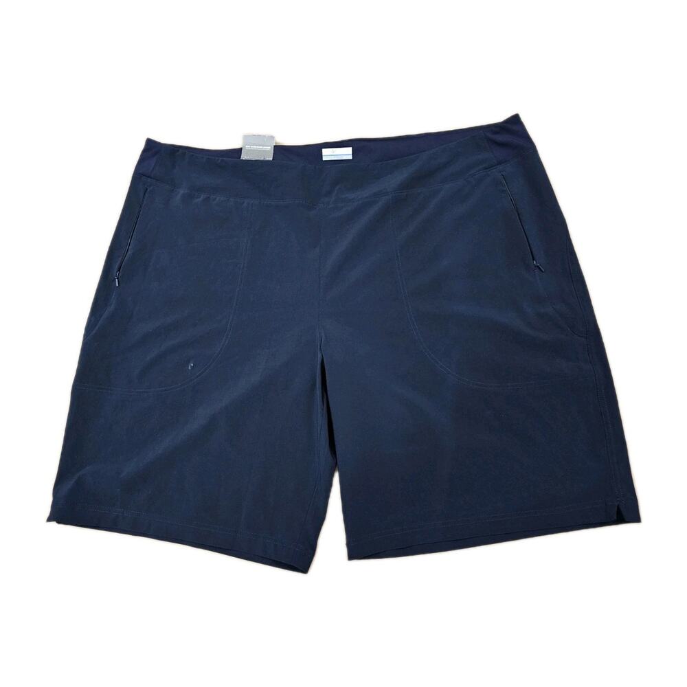 Columbia Women's Shorts Omni-Shade Pockets Blue Seam Sz 3x NWT